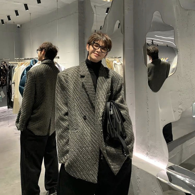 冬季復古厚西外