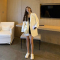 白色韓版寬鬆西裝外套