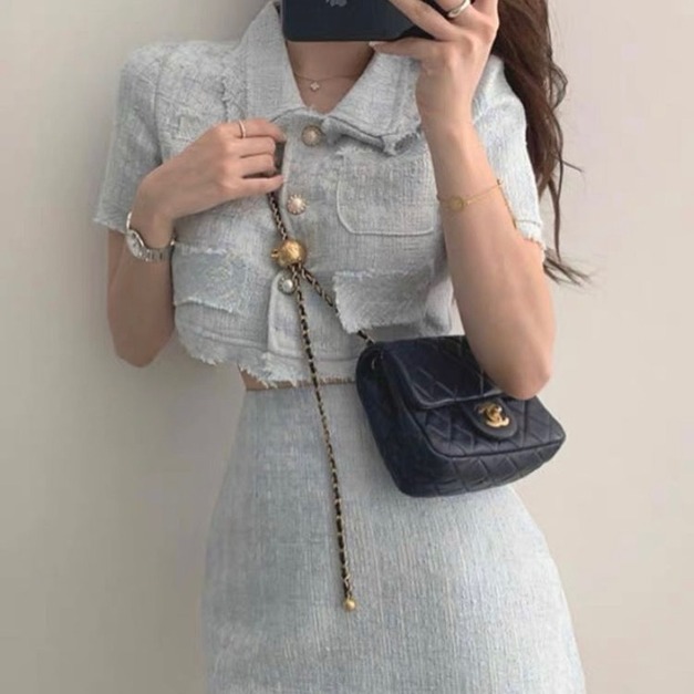 溫柔名媛套裝--短袖款