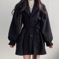 秋冬綁帶外套裙_1