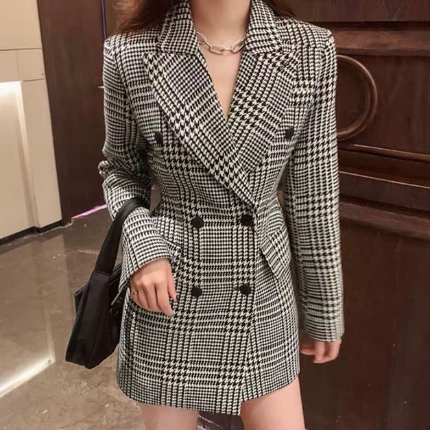 穿了情敵會發愁西裝連衣裙