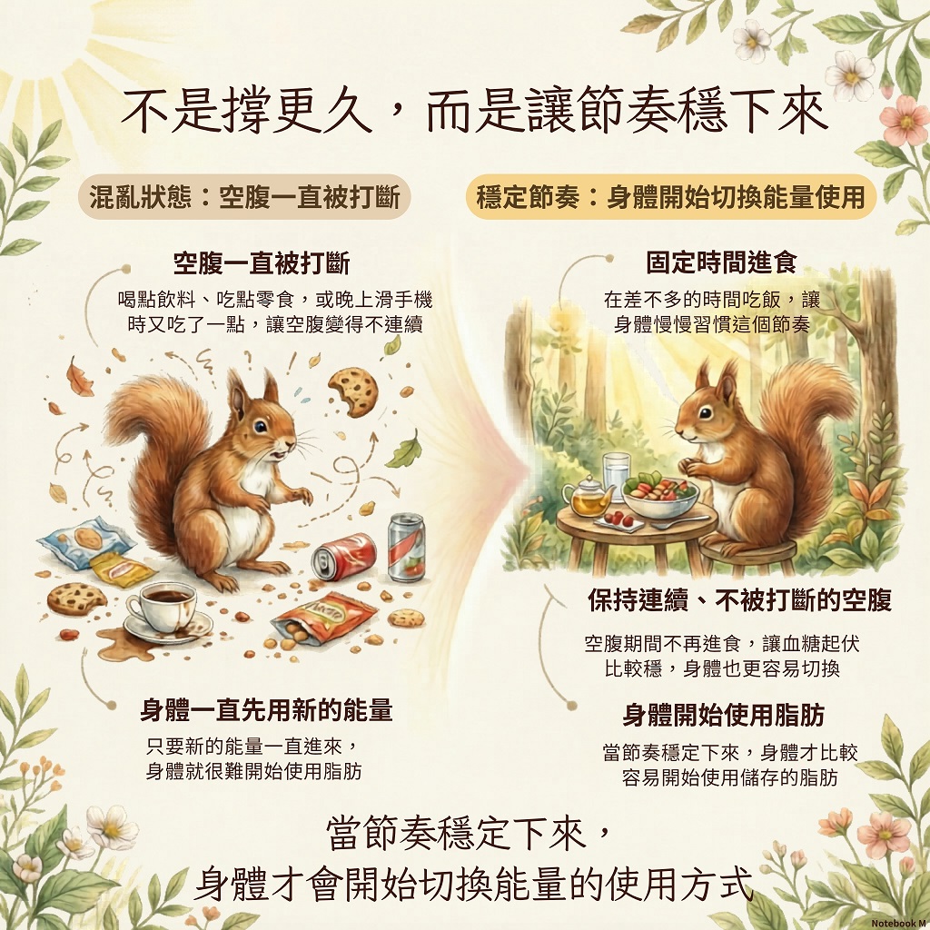 不是撐更久，而是讓節奏穩下來