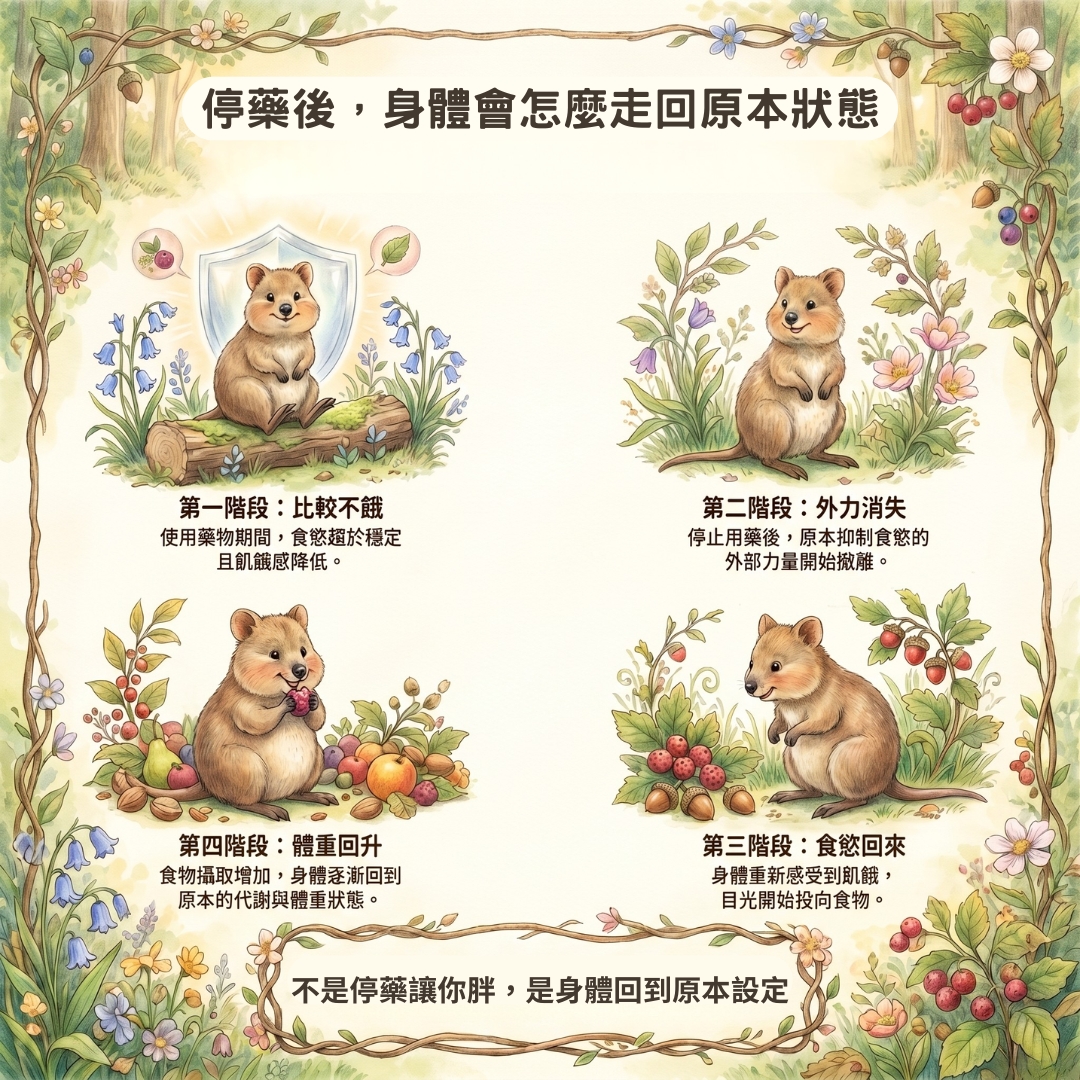 瘦瘦針主要透過抑制食慾、延長飽足感與減少進食量來幫助控制體重