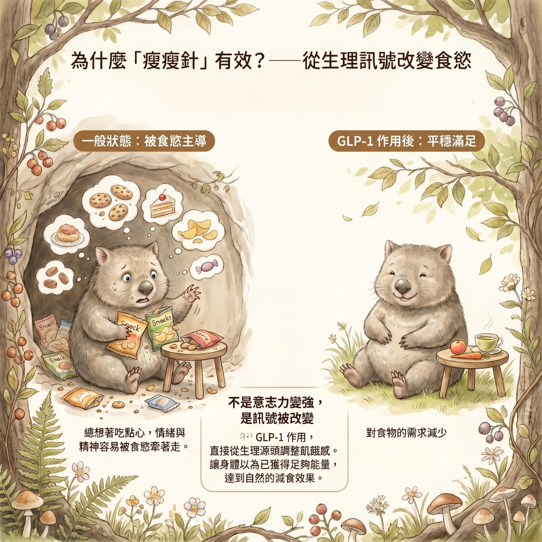 為什麼瘦瘦針有效：從生理訊號改變食慾