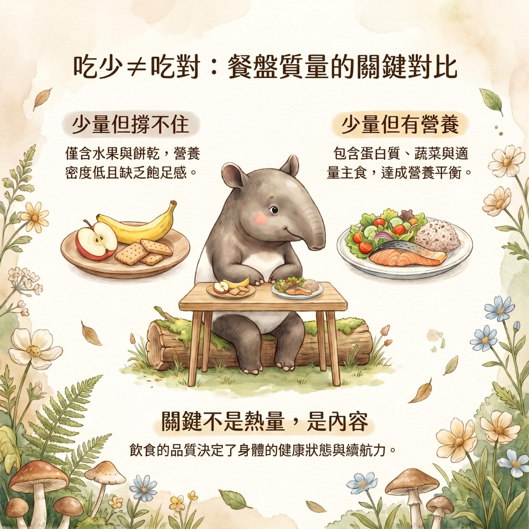吃少不等於吃對：餐盤品質才是關鍵