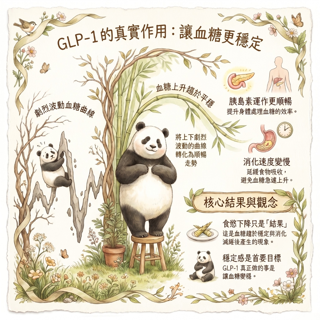 GLP-1 的真實作用：讓血糖更穩定