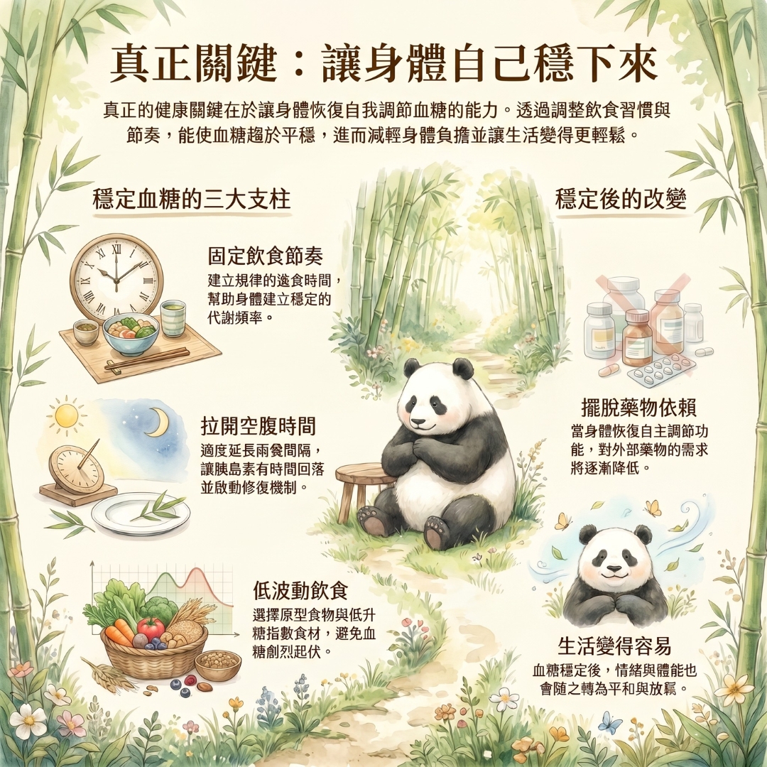 真正關鍵：讓身體自己穩下來