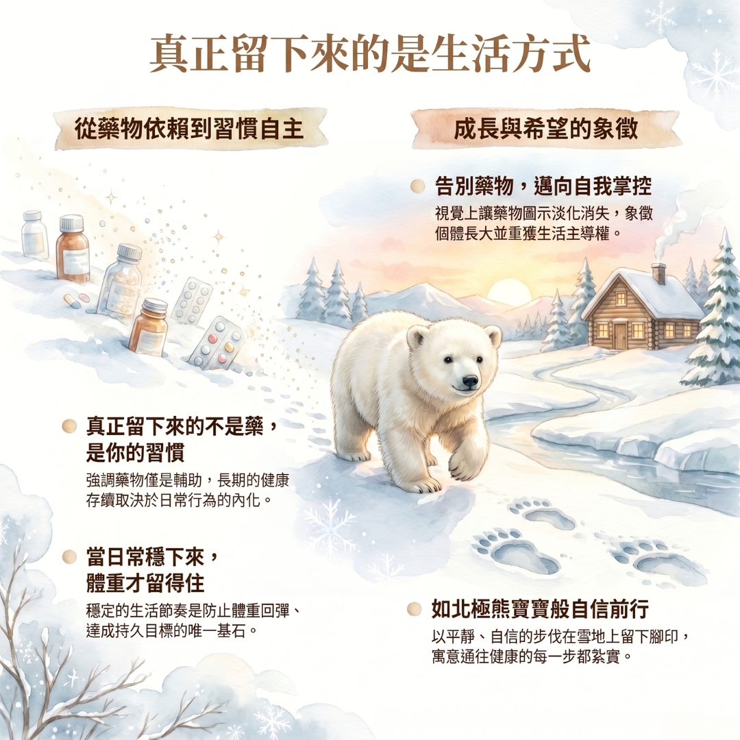 真正留下來的是生活方式：從藥物依賴到習慣自主