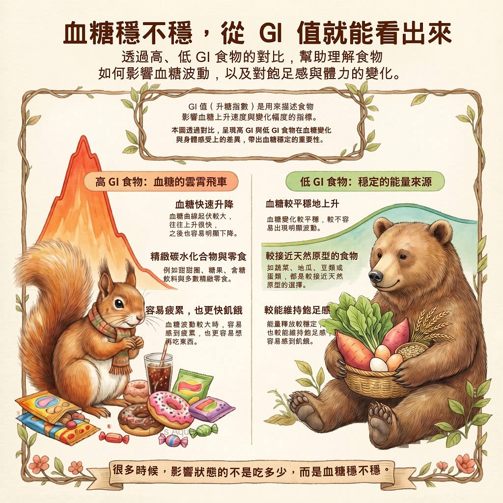 血糖穩不穩，從GI值就能看出來