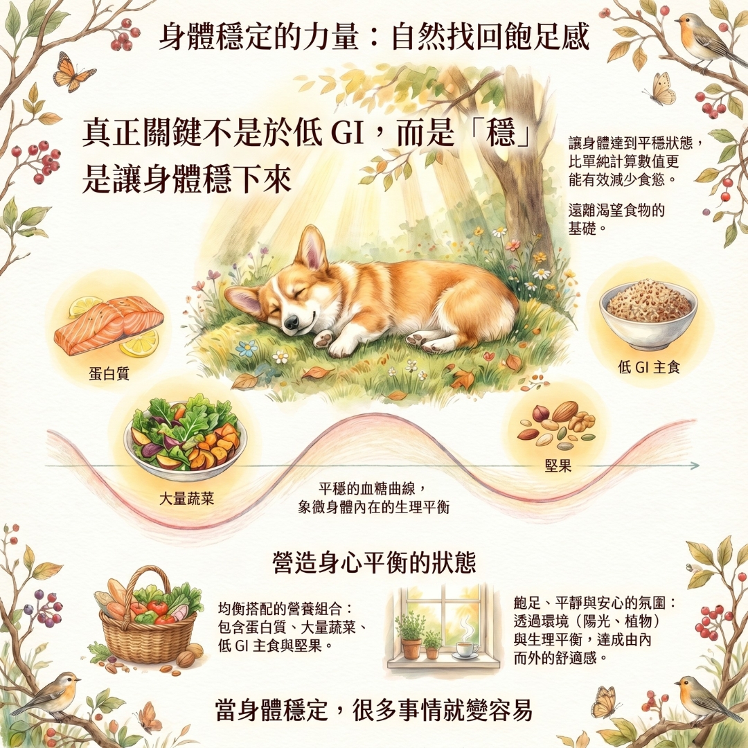 身體穩定的力量：真正關鍵不是低 GI，而是讓身體穩下來