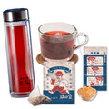 酸梅湯｜梅湯綜合(B1組)｜梅湯茶包( 5入)+萃潤糖( 5入)+雙層玻璃瓶 (1入)_1