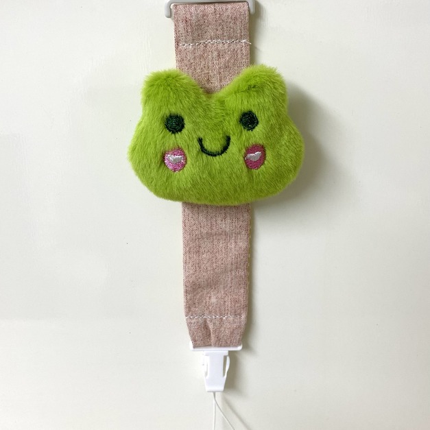 愛心蛙奶嘴繩夾