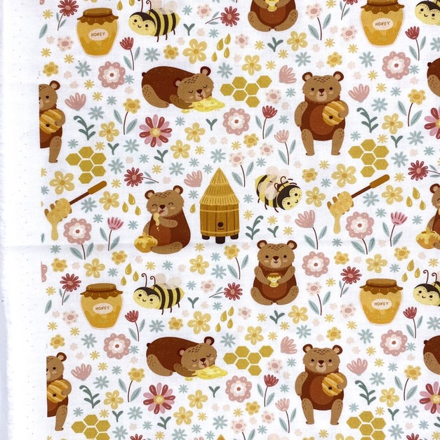 熊與蜜蜂-(學步鞋+領巾+手帕夾+奶嘴夾+手帕)