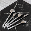 白色大理石紋不鏽鋼餐具(3件組)