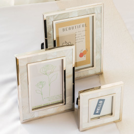 現代簡約貝殼相框(金色)