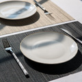 純白金邊陶瓷餐盤