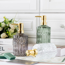 輕奢漂亮玻璃按壓瓶