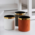條紋金框落地垃圾桶(大)