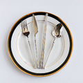銀色精緻手柄餐具(4件組)