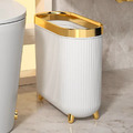 白色金圈質感垃圾桶_2