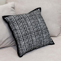 小香風黑白格紋抱枕(含枕芯)_1