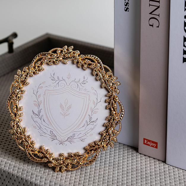 金色小花4吋相框