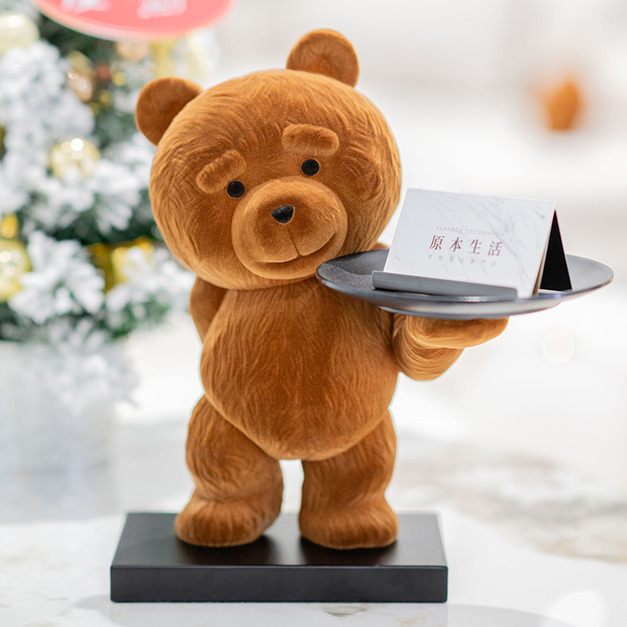 泰迪熊玄關鑰匙托盤