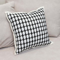 小香風黑白格紋抱枕(含枕芯)_2
