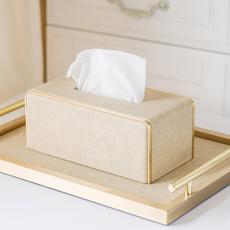 米色輕奢面紙盒