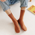 【S001】日系男士復古純色條紋中筒襪(7色)_2