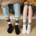 【S030】日系四宮格彩色方塊情侶中筒襪(5色)_2