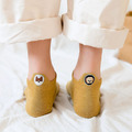 【S043】日系立體腳後跟刺繡圓圈狗狗低筒襪(10色)_2