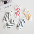 【S100】韓系簡約條紋低筒襪(5色)