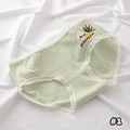 【HP011】日系綿柔小清新鳳梨舒適中腰內褲_4