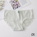 【HP013】日系綿柔小清新紅鶴格紋舒適中腰內褲_5