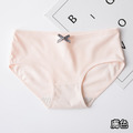 【HP019】日系綿柔純色蝴蝶結中腰內褲★有大尺碼_6