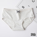 【HP019】日系綿柔純色蝴蝶結中腰內褲★有大尺碼_2