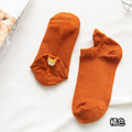 【S053】日系立體腳後跟刺繡狐狸低筒襪(10色)_5