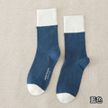 【S045】日系時尚撞色中筒襪(8色)_6