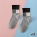 【S030】日系四宮格彩色方塊情侶中筒襪(5色)_8