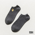 【S012】日系舒適刺繡動物情侶低筒襪(10色)_7