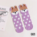 【S049】韓系點點大頭狗中筒襪(5色)_5
