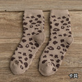 【S007】日系時尚狂野豹紋加厚保暖中筒襪(5色)_8