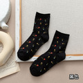 【S031】日系清新小碎花中筒襪(6色)_7