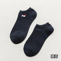 【S012】日系舒適刺繡動物情侶低筒襪(10色)_13