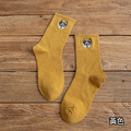 【S073】日系刺繡大頭狗中筒襪(10色)_8