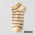 【S124】日系富士山格子條紋低筒襪(6色)_7
