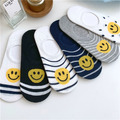 【S144】日系條紋笑臉船型低筒襪(5色)_1