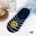 【S144】日系條紋笑臉船型低筒襪(5色)_4
