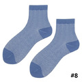 【S148】日系莫蘭迪藍波浪條紋中筒襪(8色)_11